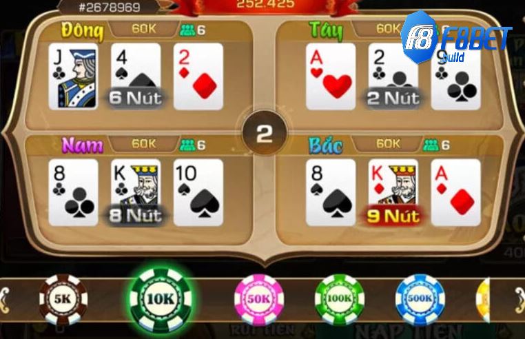 Bài Cào Rùa Game Chơi Hấp Dẫn Hàng Đầu Năm 2025 4 Giao diện Bài Cào Rùa tại F8bet