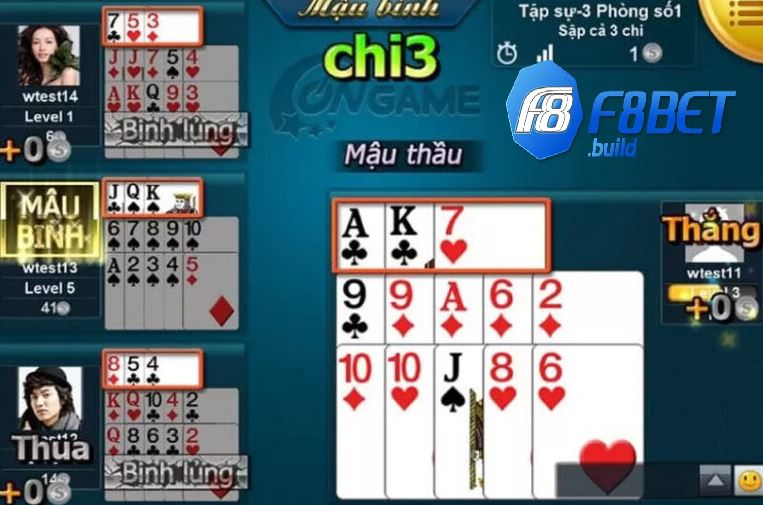 Luật chơi Bài Mậu Binh F8bet